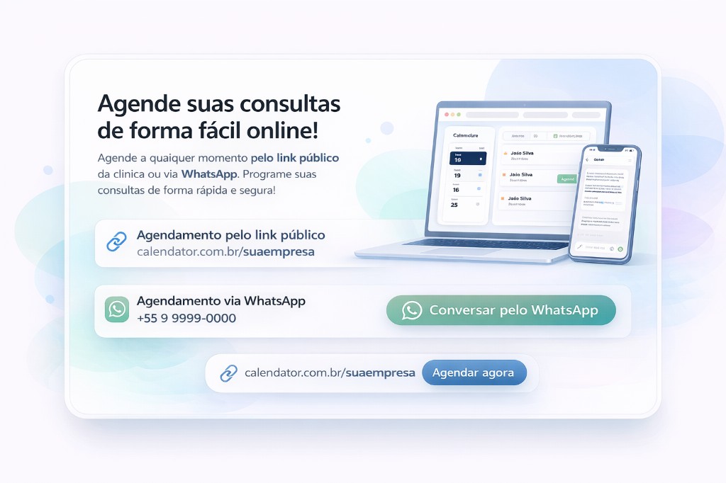 Link público com identidade do negócio
